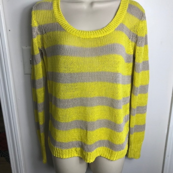 J. Crew Sweaters - J. Crew | Stripe Linen open stitch sweater 1299